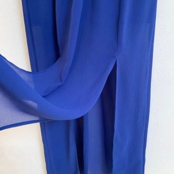 Jealous Tomato Embroidered Chiffon Maxi Dress with Slits - Picture 7 of 7